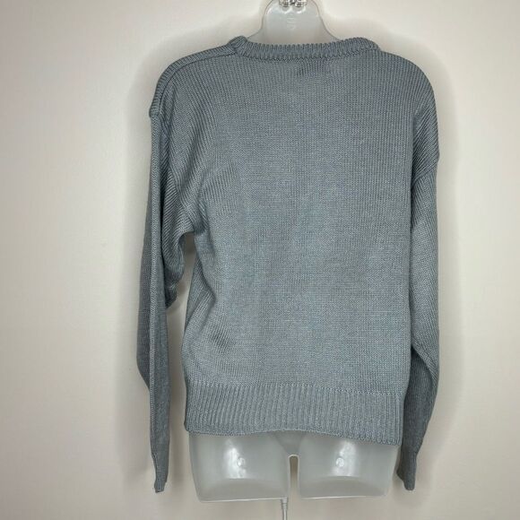 Vintage Scotty Scottie dog Graphic Crewneck Sweater grey black Size Small 90s - Picture 4 of 9